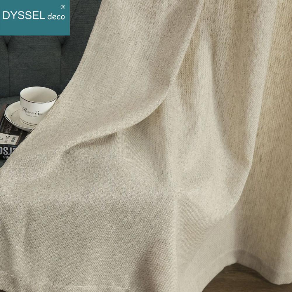 Linen Roller Blind - Solid Home Decorative Anti-UV Natural Linen