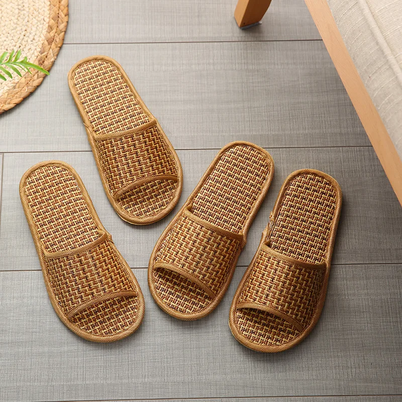 Linen Roller Blind - Spring and summer bamboo woven rattan