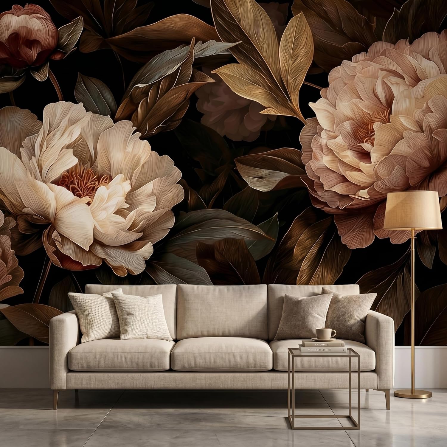 Elegant Peony Floral Tapestry  - Interior Design Modern review and price