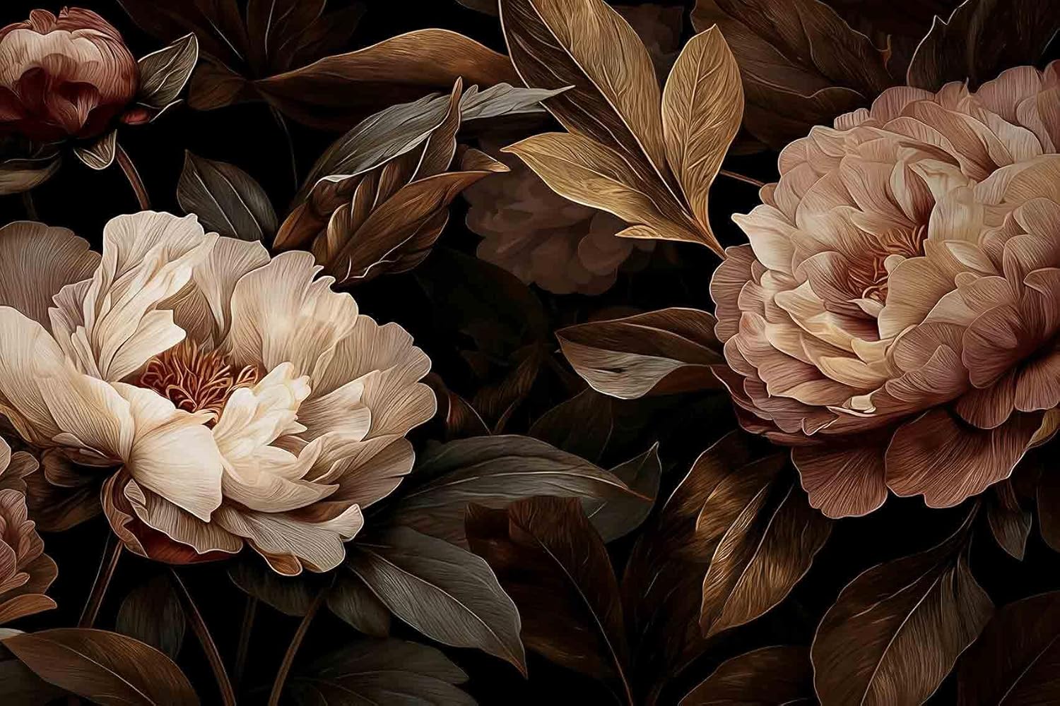 Elegant Peony Floral Tapestry  - Interior Design Modern review and price