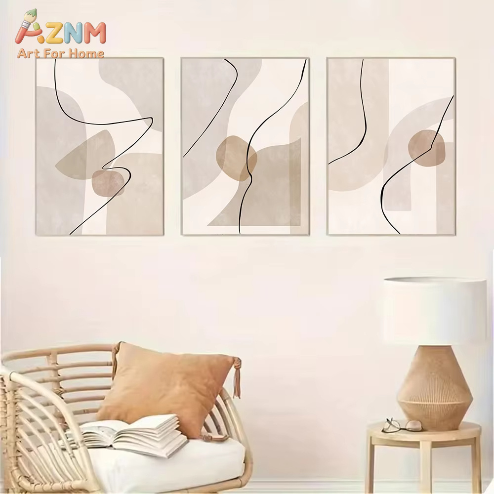 Abstract Beige Geometry Line W - Interior Design Modern review and price