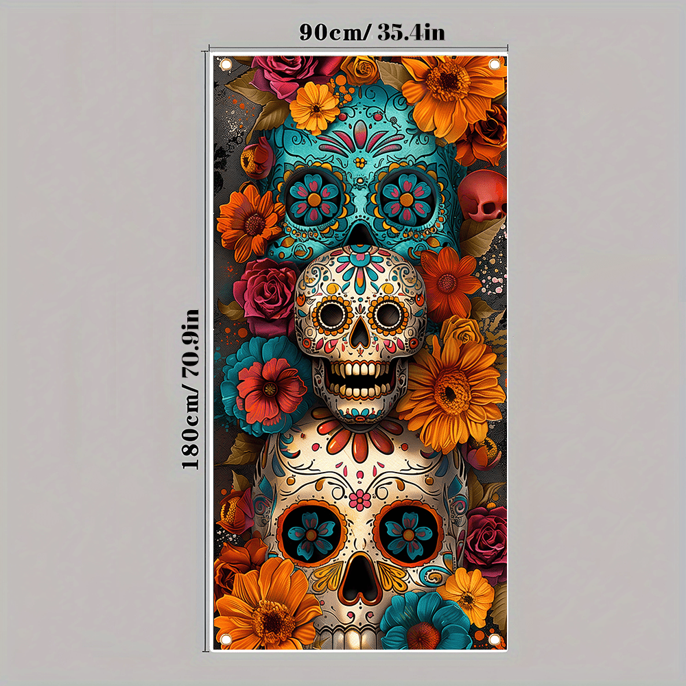 Day of the Dead Curtain - Retr - Interior Design School review and price