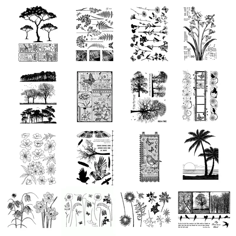 New Arrival Plant Clear Stamps - Interior Design Paper review and price