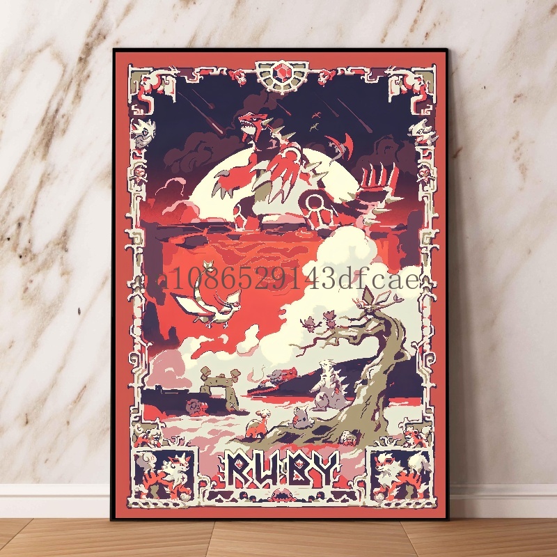 Pokemon Retro Cartoon Poster C - Interior Design Modern review and price