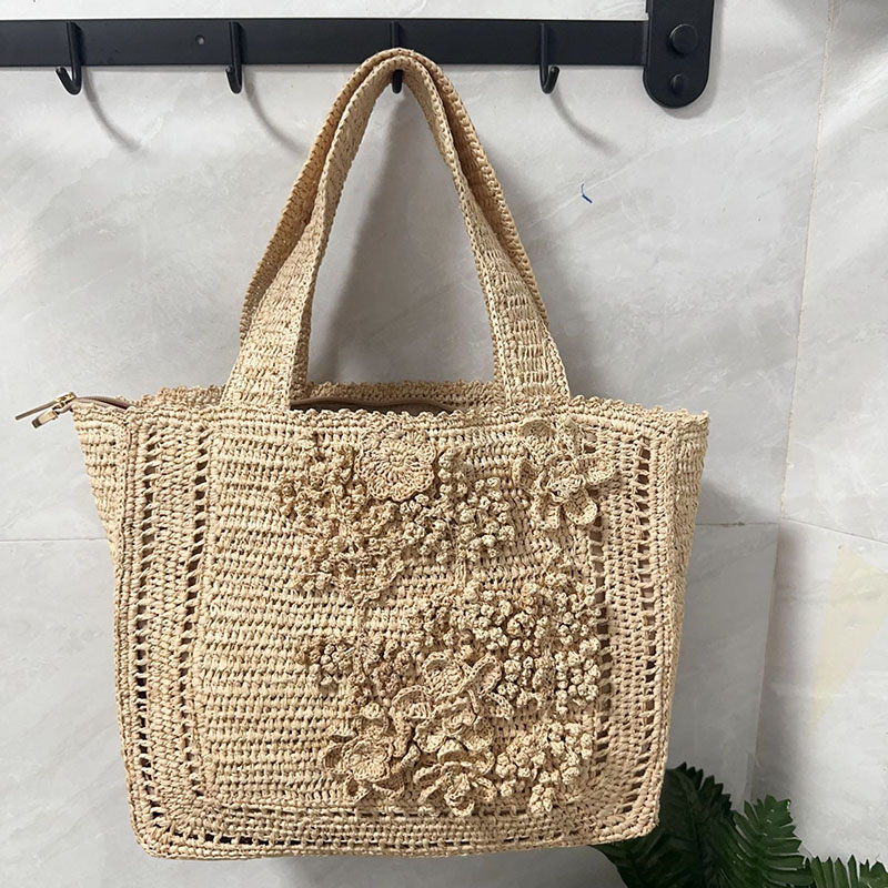 Summer Flower Woven Tote Bag B - Interior Design Bali review and price