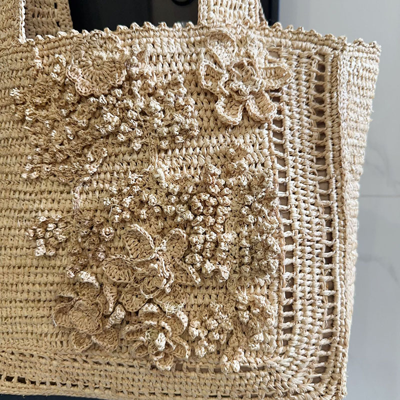 Summer Flower Woven Tote Bag B - Interior Design Bali review and price