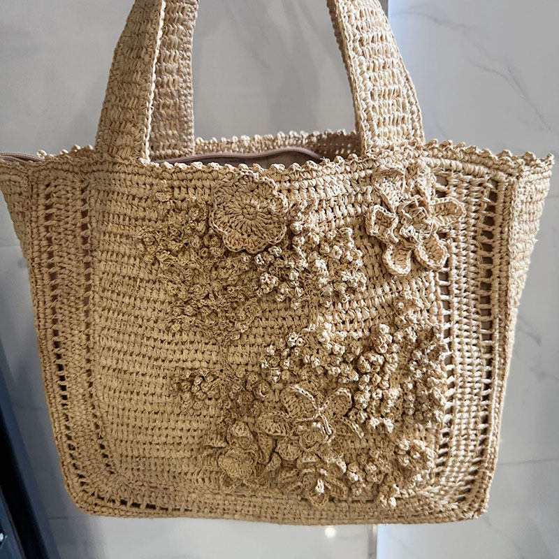 Summer Flower Woven Tote Bag B - Interior Design Bali review and price