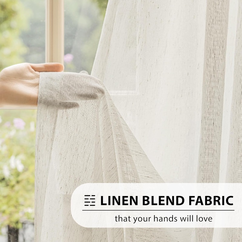 Linen Textured Tulle S Fold Sh - Linen Roller Blind review and price