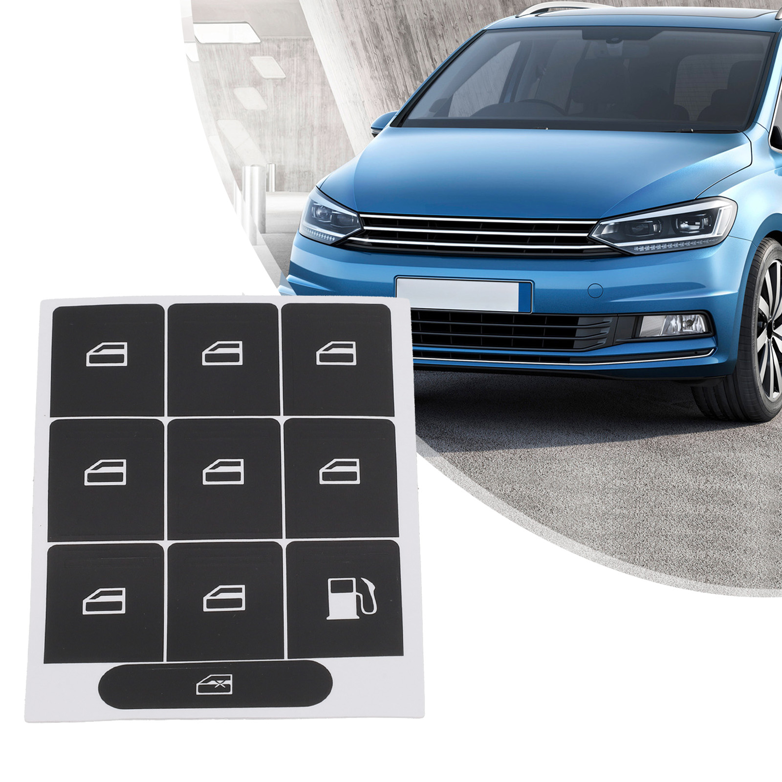 1PC Car Window Lifter Stickers - Interior Design Mood Board review and price