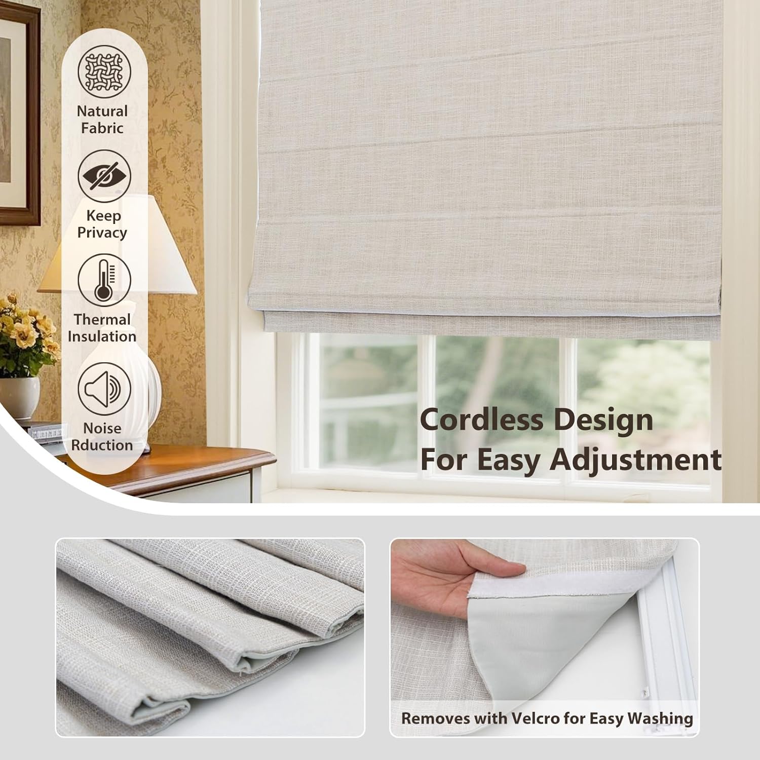 Luxury High Quality Easy to In - Linen Roller Blind review and price